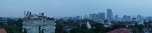 Bangkok vom Dach des Hostels