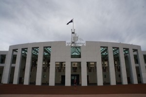 Parlament House in Canberra