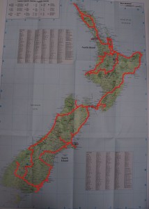 Route in Neuseeland
