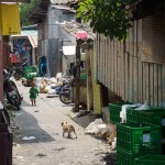 Kleine Straße in Ayutthaya
