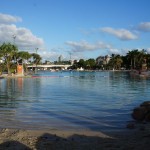 Eine Lagune neben dem Fluss in Brisbane