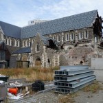 Das Symbol der Stadt "Christchurch Cathedral"