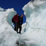 Karl und Kristin auf dem Fox Gletscher