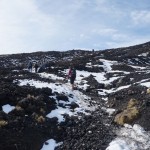 Aufstieg durch die Grölllandschaft