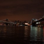 Manhattan Bridge und Broklyn Bridge