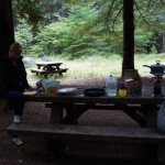 Kochen einen Tag vor dem Crater Lake NP