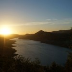Sonnenuntergang kurz vor Yosemite